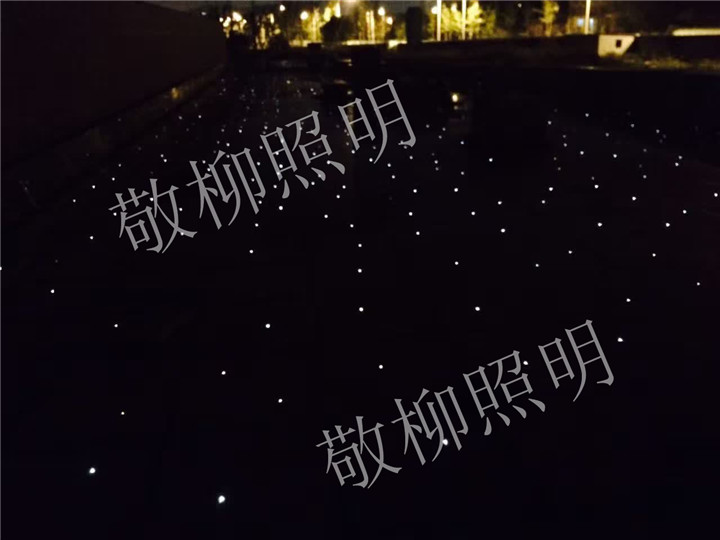 南京麒麟公园地面水池光纤满天星